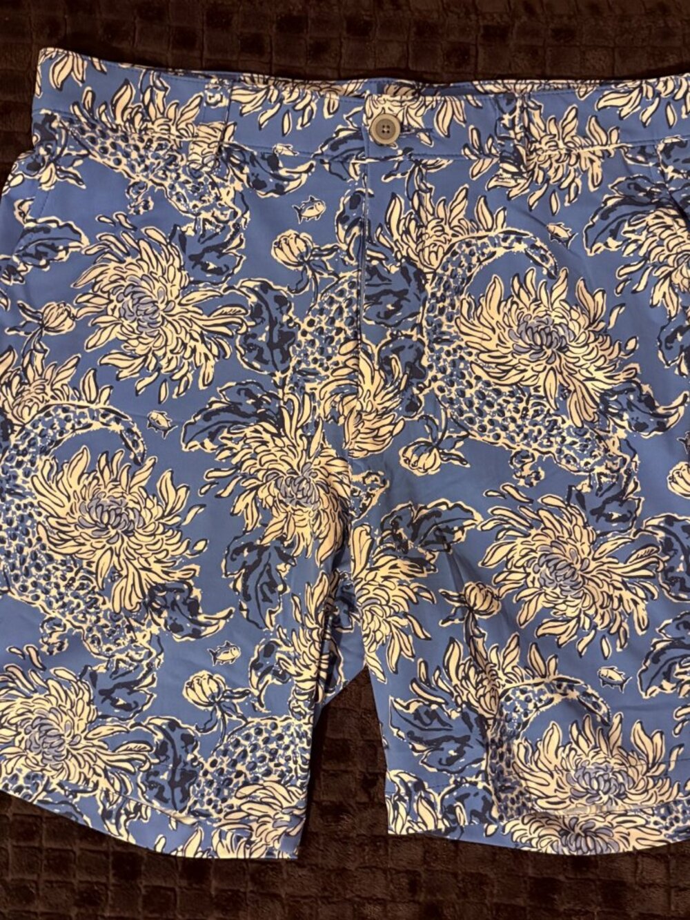 Lilly Pulitzer x Southern Tide Men's Performance Shorts Boca Blue W33